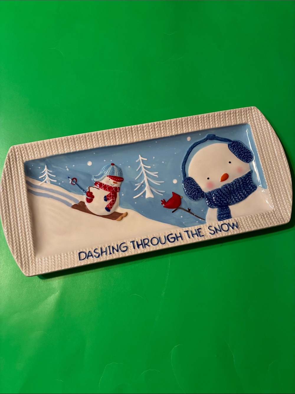 St. Nicholas Square - DASHING THROUGH THE SNOW PLATTER